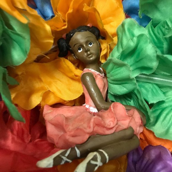 Ballerina Black/Afro-American Miniature Statue - Picture 10 of 16
